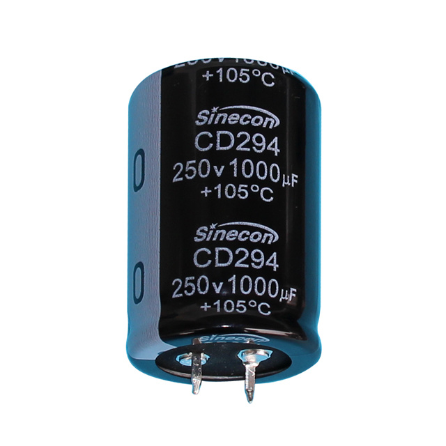 CD294 Condensador Electrolítico de Aluminio Snap-In de Tamaño Reducido y a Prueba de Fugas