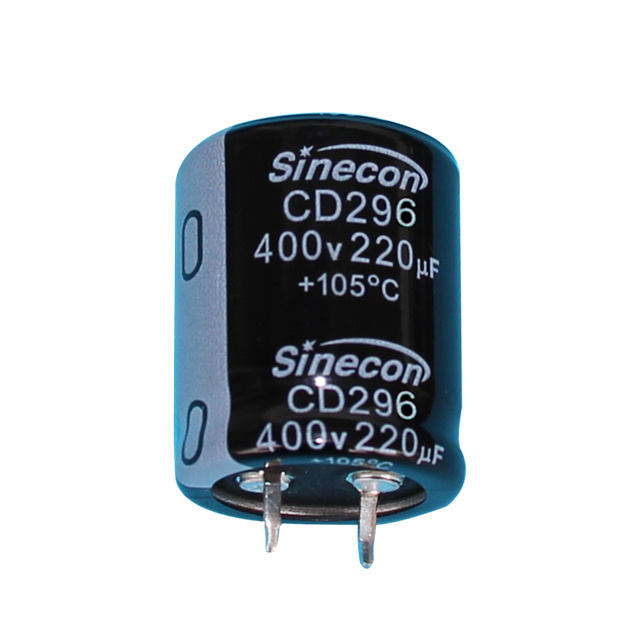 CD296 Condensador Electrolítico de Aluminio Snap-In de Baja Fuga y Resistente a Rayos