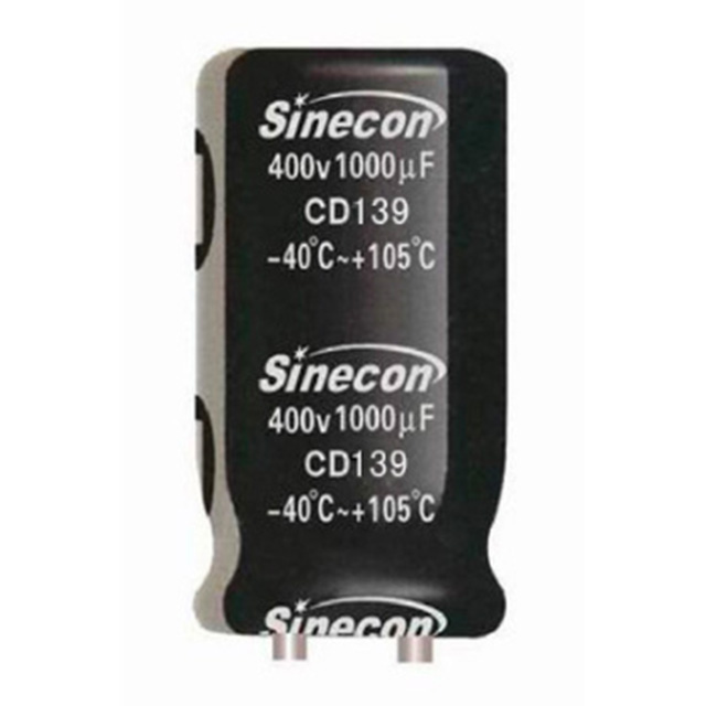 CD139 Condensador Electrolítico de Aluminio con Terminal de Tornillo, Ultradurable, 7000 Horas y Alta Ondulación